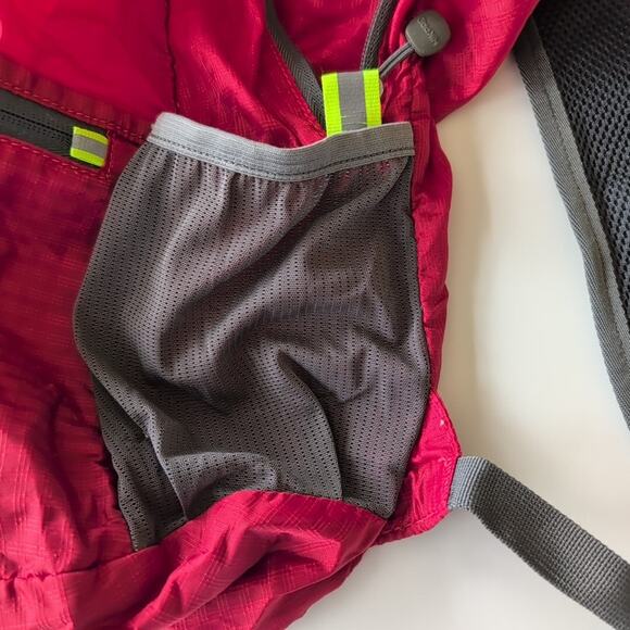 HIKPRO Red & Gray Durable Lightweight Packable Backpack Water Resistant - Picture 3 of 10